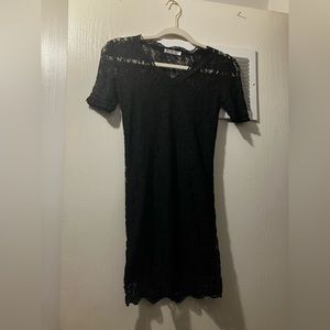 Black lace dress